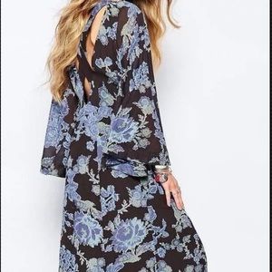 Free People Floral Boho Maxi Dress Size 2